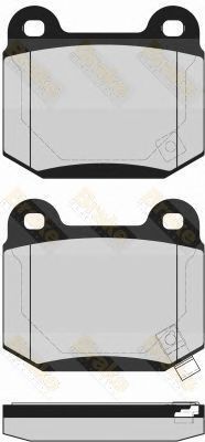 BRAKE ENGINEERING pa1588 -  Комплект тормозных колодок, дисковый тормоз